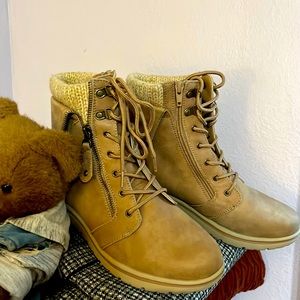 cliffs above the ankle boots